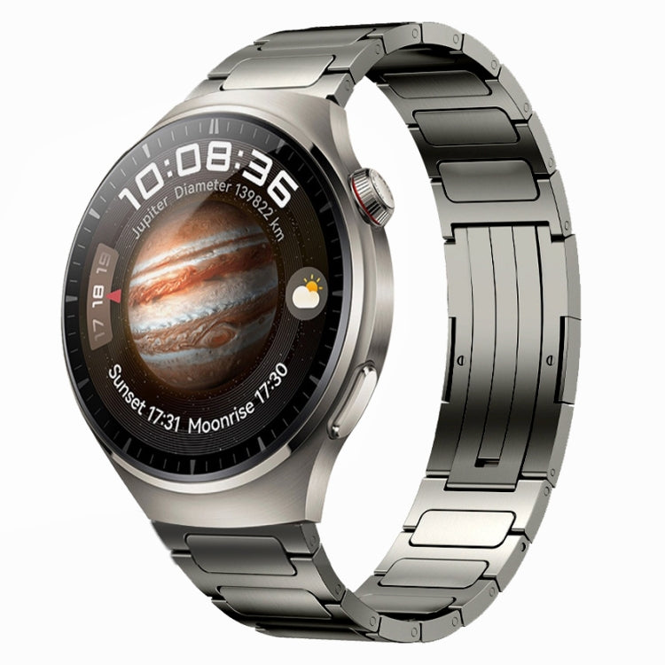 For Huawei Watch 4 Pro 22mm I-Shaped Titanium Alloy Watch Band(Grey) - Watch Bands by PMC TechLife | Online Shopping South Africa | PMC TechLife