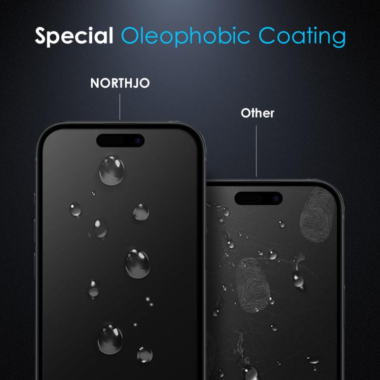 For iPhone 16 Plus NORTHJO A++ 0.3mm 28 Degree Privacy Screen Tempered Glass Film - iPhone 16 Plus Tempered Glass by NORTHJO | Online Shopping South Africa | PMC TechLife | Buy Now Pay Later Mobicred