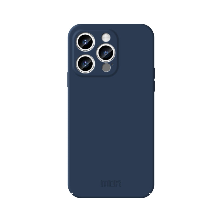 For iPhone 15 Pro Max MOFI Qin Series Skin Feel All-inclusive Silicone Phone Case(Blue) - iPhone 15 Pro Max Cases by MOFI | Online Shopping South Africa | PMC TechLife
