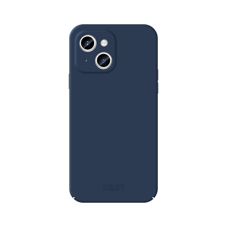 For iPhone 15 Plus MOFI Qin Series Skin Feel All-inclusive Silicone Phone Case(Blue) - iPhone 15 Plus Cases by MOFI | Online Shopping South Africa | PMC TechLife