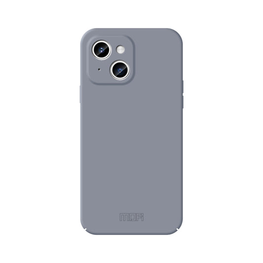 For iPhone 15 Plus MOFI Qin Series Skin Feel All-inclusive Silicone Phone Case(Gray) - iPhone 15 Plus Cases by MOFI | Online Shopping South Africa | PMC Jewellery