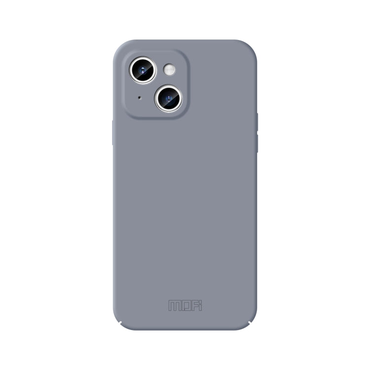 For iPhone 15 MOFI Qin Series Skin Feel All-inclusive Silicone Phone Case(Gray) - iPhone 15 Cases by MOFI | Online Shopping South Africa | PMC TechLife