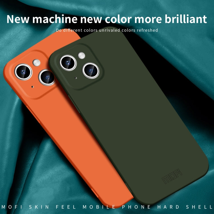 For iPhone 14 Plus MOFI Qin Series Skin Feel All-inclusive PC Phone Case(Orange) - iPhone 14 Plus Cases by MOFI | Online Shopping South Africa | PMC TechLife