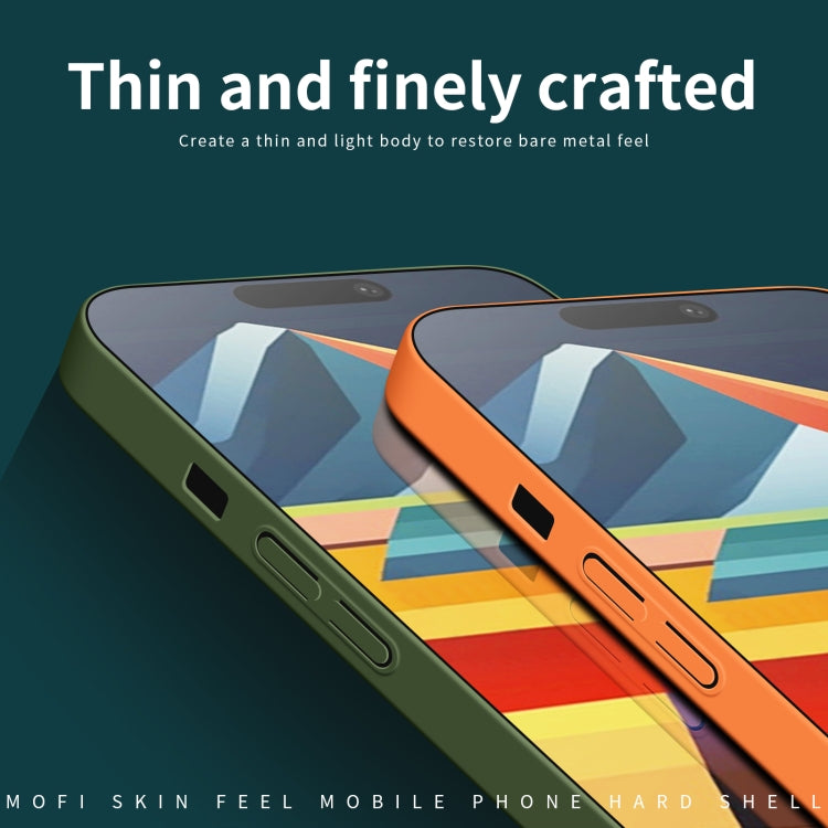 For iPhone 14 Plus MOFI Qin Series Skin Feel All-inclusive PC Phone Case(Orange) - iPhone 14 Plus Cases by MOFI | Online Shopping South Africa | PMC TechLife
