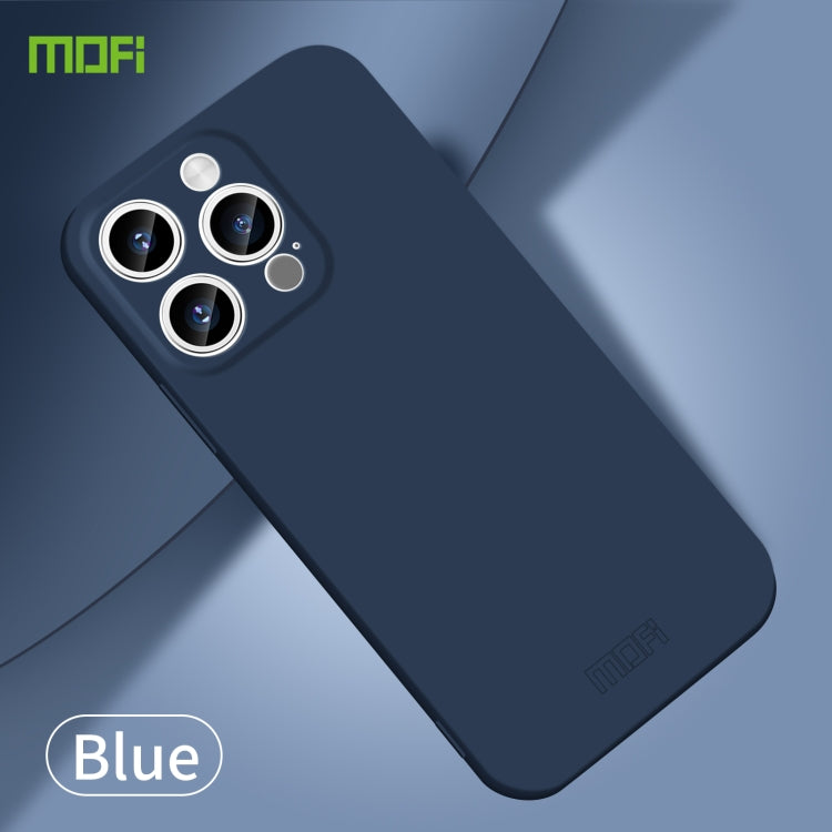For iPhone 14 Pro Max MOFI Qin Series Skin Feel All-inclusive PC Phone Case(Blue) - iPhone 14 Pro Max Cases by MOFI | Online Shopping South Africa | PMC TechLife | Buy Now Pay Later Mobicred