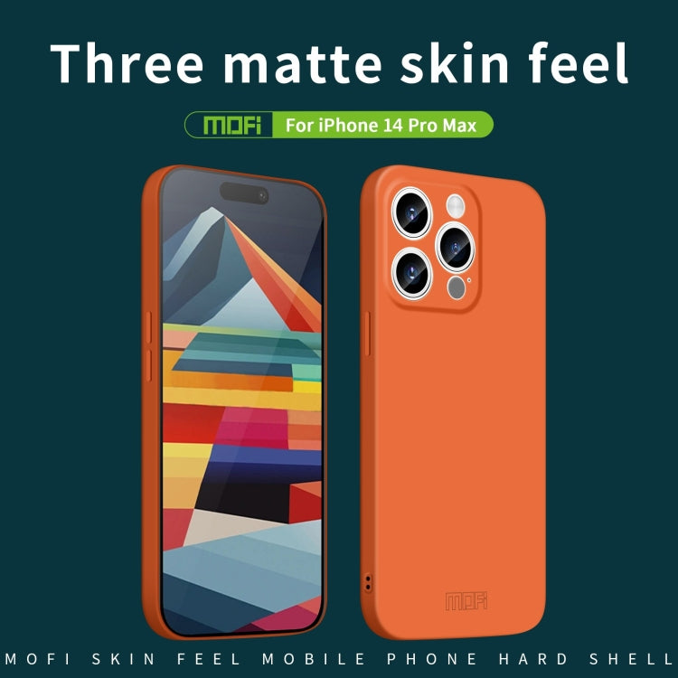 For iPhone 14 Pro Max MOFI Qin Series Skin Feel All-inclusive PC Phone Case(Green) - iPhone 14 Pro Max Cases by MOFI | Online Shopping South Africa | PMC TechLife | Buy Now Pay Later Mobicred