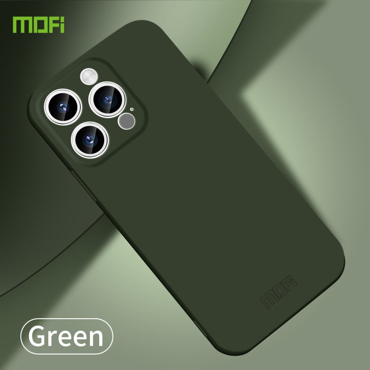 For iPhone 14 Pro MOFI Qin Series Skin Feel All-inclusive PC Phone Case(Green) - iPhone 14 Pro Cases by MOFI | Online Shopping South Africa | PMC TechLife | Buy Now Pay Later Mobicred