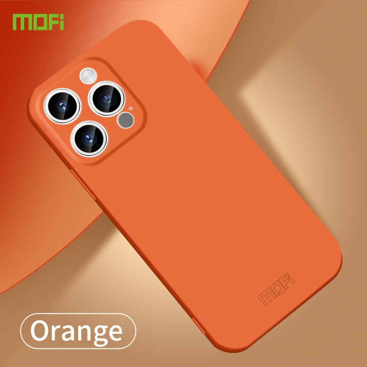 For iPhone 14 Pro MOFI Qin Series Skin Feel All-inclusive PC Phone Case(Orange) - iPhone 14 Pro Cases by MOFI | Online Shopping South Africa | PMC TechLife | Buy Now Pay Later Mobicred