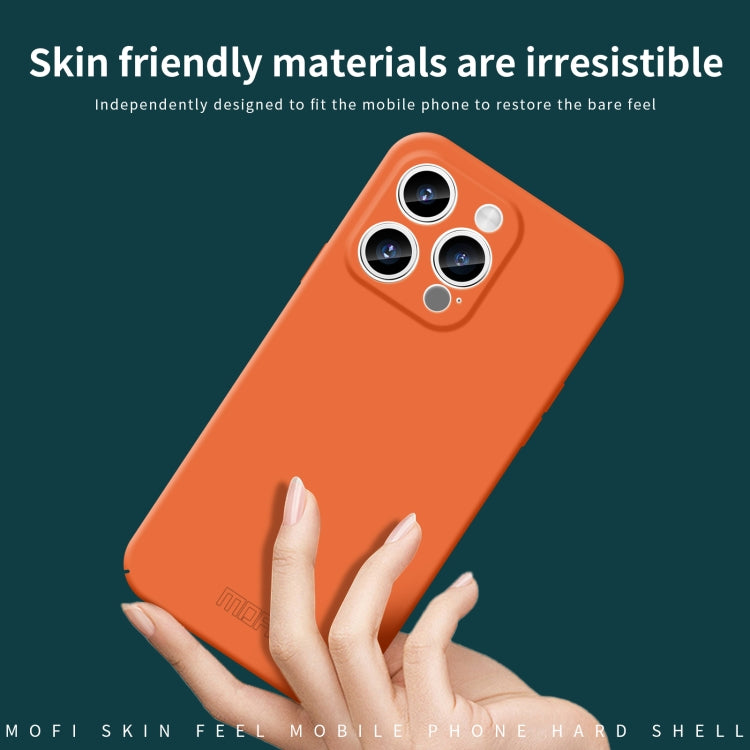 For iPhone 14 Pro MOFI Qin Series Skin Feel All-inclusive PC Phone Case(Orange) - iPhone 14 Pro Cases by MOFI | Online Shopping South Africa | PMC TechLife | Buy Now Pay Later Mobicred