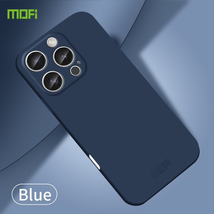 For iPhone 16 Pro MOFI Qin Series Skin Feel All-inclusive PC Phone Case(Blue) - iPhone 16 Pro Cases by MOFI | Online Shopping South Africa | PMC Jewellery | Buy Now Pay Later Mobicred