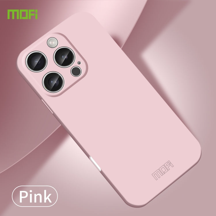 For iPhone 16 Pro Max MOFI Qin Series Skin Feel All-inclusive PC Phone Case(Pink) - iPhone 16 Pro Max Cases by MOFI | Online Shopping South Africa | PMC Jewellery | Buy Now Pay Later Mobicred