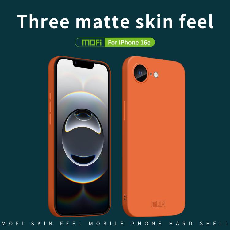 For iPhone 16e MOFI Qin Series Skin Feel All-inclusive PC Phone Case(Blue) - free shipping - PMc TechLife - Order now!