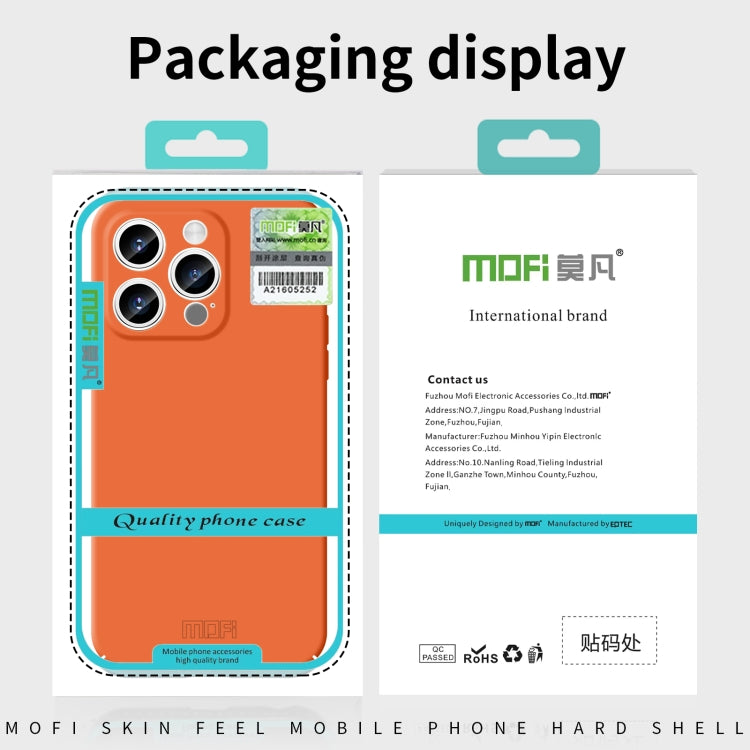 For iPhone 16e MOFI Qin Series Skin Feel All-inclusive PC Phone Case(Orange) - free shipping - PMc TechLife - Order now!