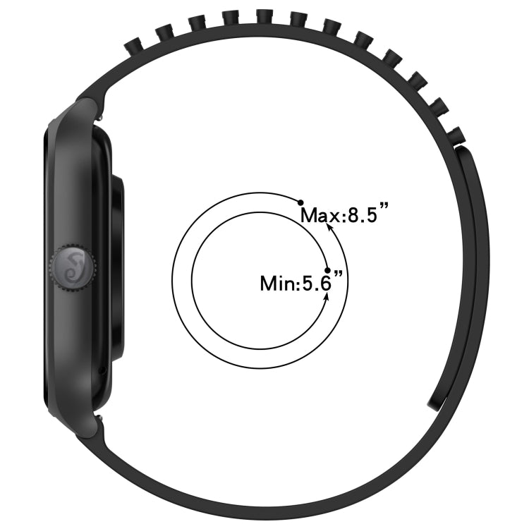 For Garmin Venu 20mm Holes Breathable 3D Dots Silicone Watch Band(Grey) - Watch Bands by PMC TechLife | Online Shopping South Africa | PMC TechLife
