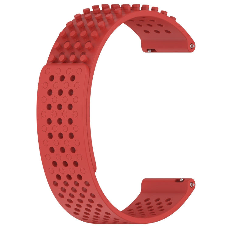 For Huawei GT2 Pro 22mm Holes Breathable 3D Dots Silicone Watch Band(Red) - free shipping - PMC TechLife - Order now!