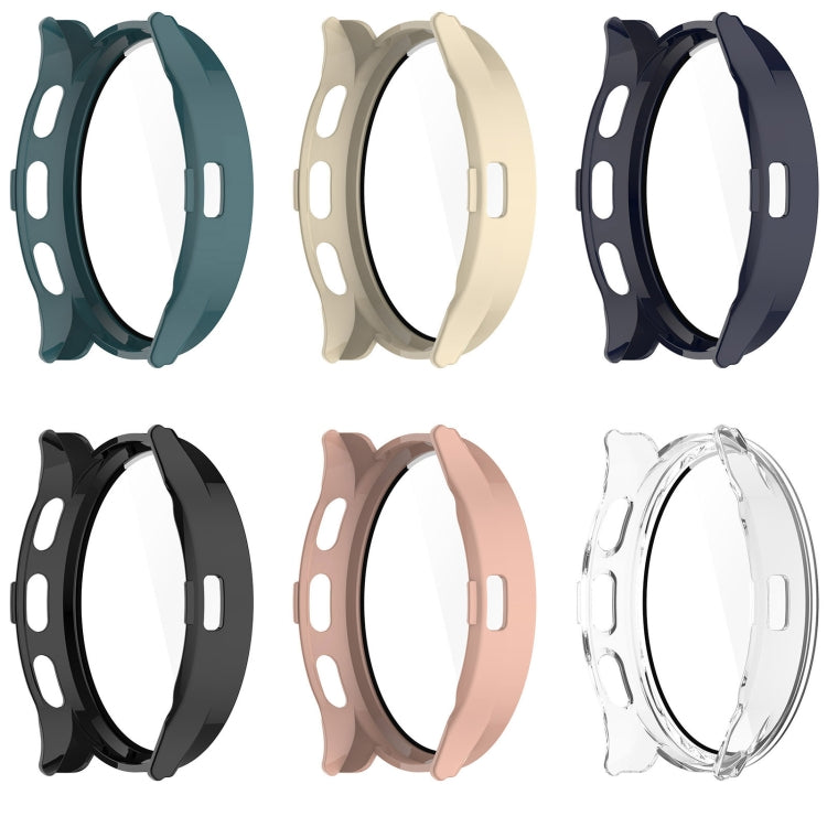 For Garmin Venu 3S PC + Tempered Film Integrated Watch Protective Case(Blue) - Watch Cases by PMC TechLife | Online Shopping South Africa | PMC TechLife | Buy Now Pay Later Mobicred