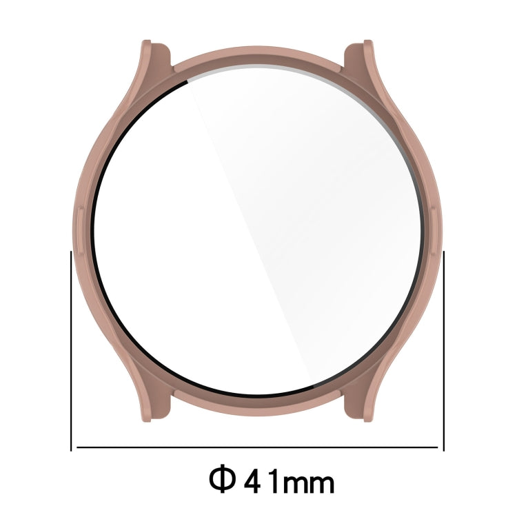 For Garmin Venu 3S PC + Tempered Film Integrated Watch Protective Case(Pink) - Watch Cases by PMC TechLife | Online Shopping South Africa | PMC TechLife | Buy Now Pay Later Mobicred