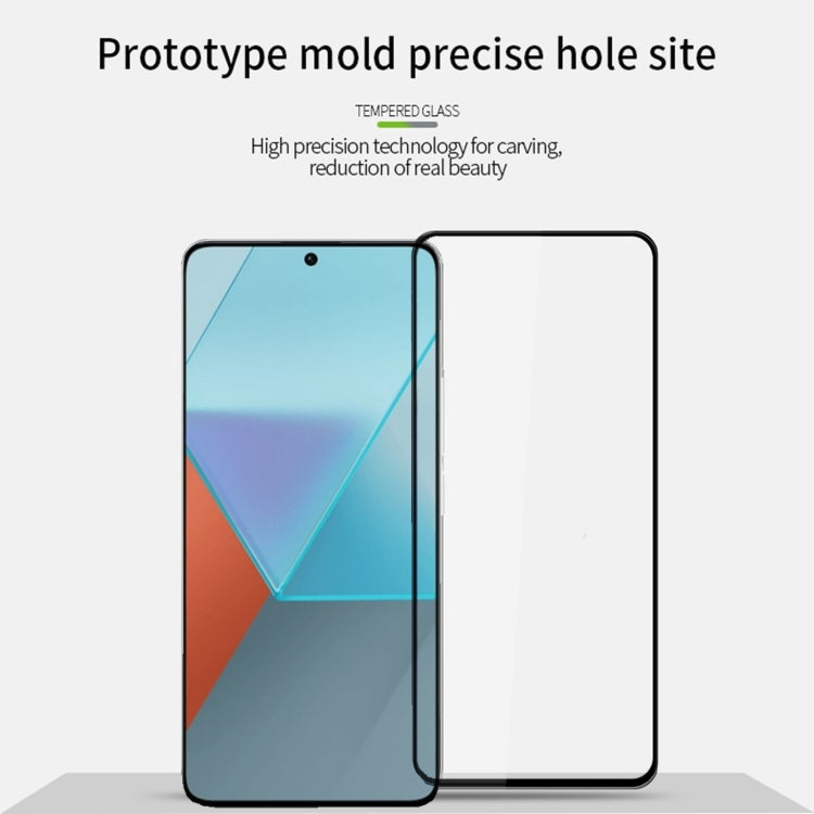 For Redmi Note 13 / Note 13 Pro MOFI 9H 3D Explosion-proof Tempered Glass Film(Black) - Note 13 Pro Tempered Glass by MOFI | Online Shopping South Africa | PMC TechLife