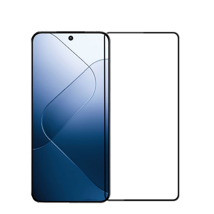 For Xiaomi 14 MOFI 9H 3D Explosion-proof Tempered Glass Film(Black) - 14 Tempered Glass by MOFI | Online Shopping South Africa | PMC TechLife