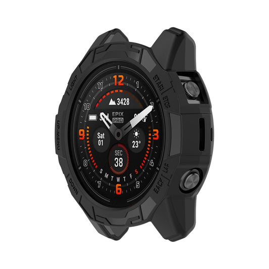 For Garmin Epix Pro 51mm / Fenix 7X / 7X Pro ENKAY Hat-Prince TPU Armor Designed Watch Protective Case(Black) - Watch Cases by ENKAY | Online Shopping South Africa | PMC Jewellery | Buy Now Pay Later Mobicred