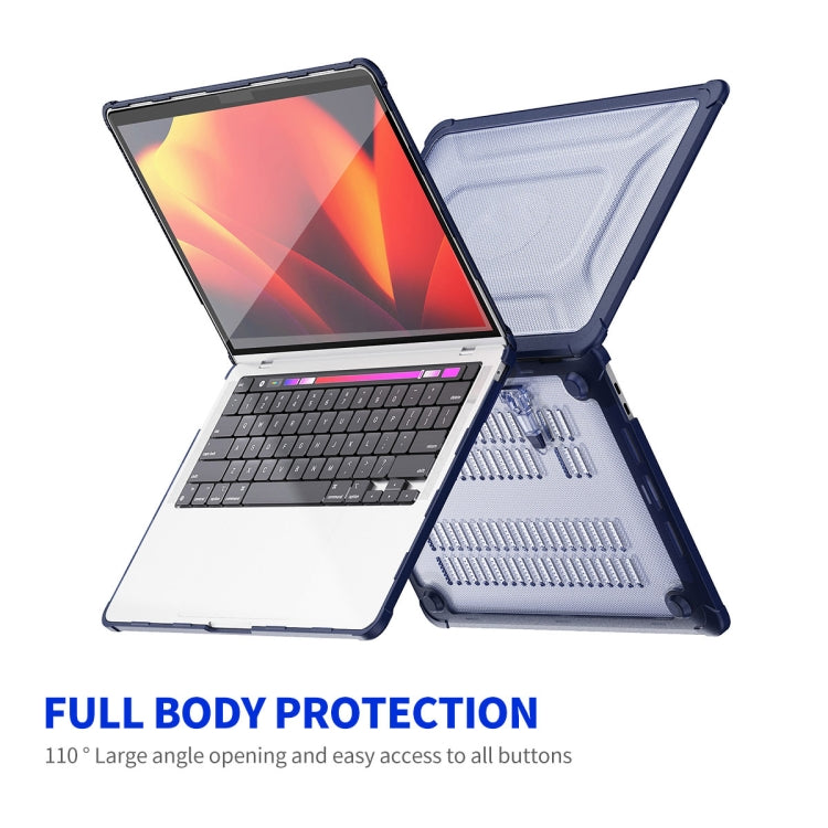 For MacBook Pro 13.3 A2251/A2289/A2338 ENKAY Hat-Prince 3 in 1 Protective Bracket Case Cover Hard Shell with TPU Keyboard Film / PET Screen Protector, Version:US(Purple) - MacBook Pro Cases by ENKAY | Online Shopping South Africa | PMC Jewellery | Buy Now Pay Later Mobicred