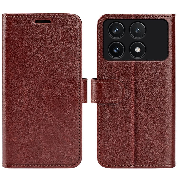 For Xiaomi Redmi K70 R64 Texture Horizontal Flip Leather Phone Case(Brown) - free shipping - PMC Jewellery - Order now!