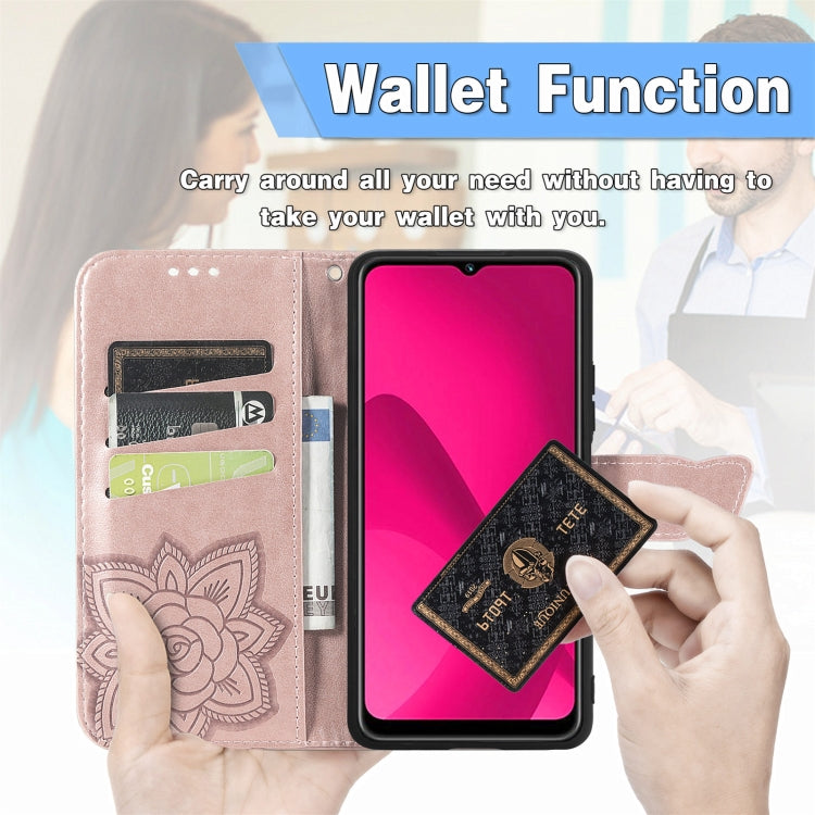For iPhone 16e Butterfly Love Flower Embossed Leather Phone Case(Blue) - free shipping - PMC TechLife - Order now!