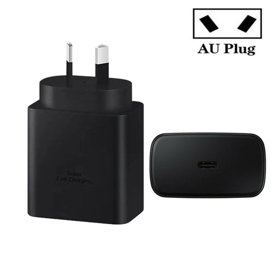 M135 PPS / PD 45W USB-C / Type-C Port Fast Charger, AU Plug(Black) - USB Charger by PMC Jewellery | Online Shopping South Africa | PMC Jewellery | Buy Now Pay Later Mobicred