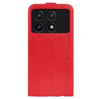 For Xiaomi Redmi K70 R64 Texture Single Vertical Flip Leather Phone Case(Red) - K70 Cases by PMC Jewellery | Online Shopping South Africa | PMC Jewellery | Buy Now Pay Later Mobicred