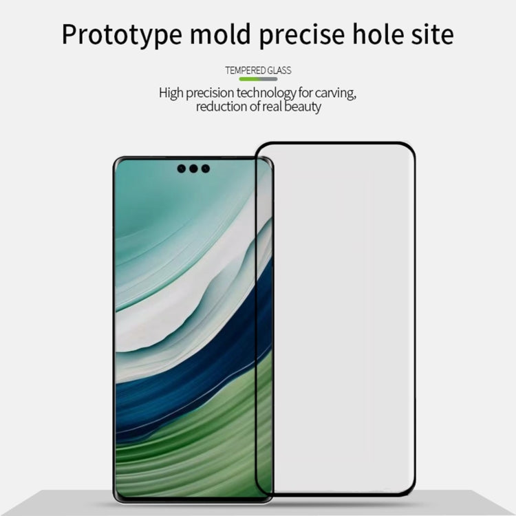 For Huawei Mate 60 Pro MOFI 9H 3D Hot Bending Tempered Glass Film(Black) - Huawei Tempered Glass by MOFI | Online Shopping South Africa | PMC TechLife | Buy Now Pay Later Mobicred