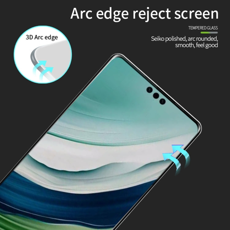 For Huawei Mate 60 Pro MOFI 9H 3D Hot Bending Tempered Glass Film(Black) - Huawei Tempered Glass by MOFI | Online Shopping South Africa | PMC TechLife | Buy Now Pay Later Mobicred