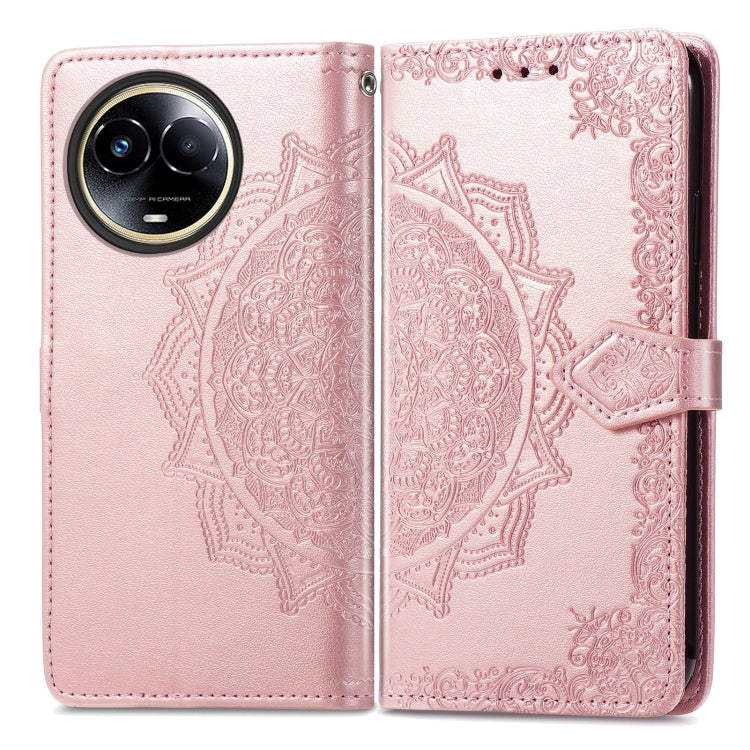 For Realme 11  5G Mandala Flower Embossed Leather Phone Case(Rose Gold) - Realme Cases by PMC TechLife | Online Shopping South Africa | PMC TechLife | Buy Now Pay Later Mobicred