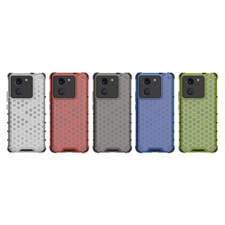 For Xiaomi 13T Shockproof Honeycomb Phone Case(Blue) - Xiaomi Cases by PMC TechLife | Online Shopping South Africa | PMC TechLife | Buy Now Pay Later Mobicred