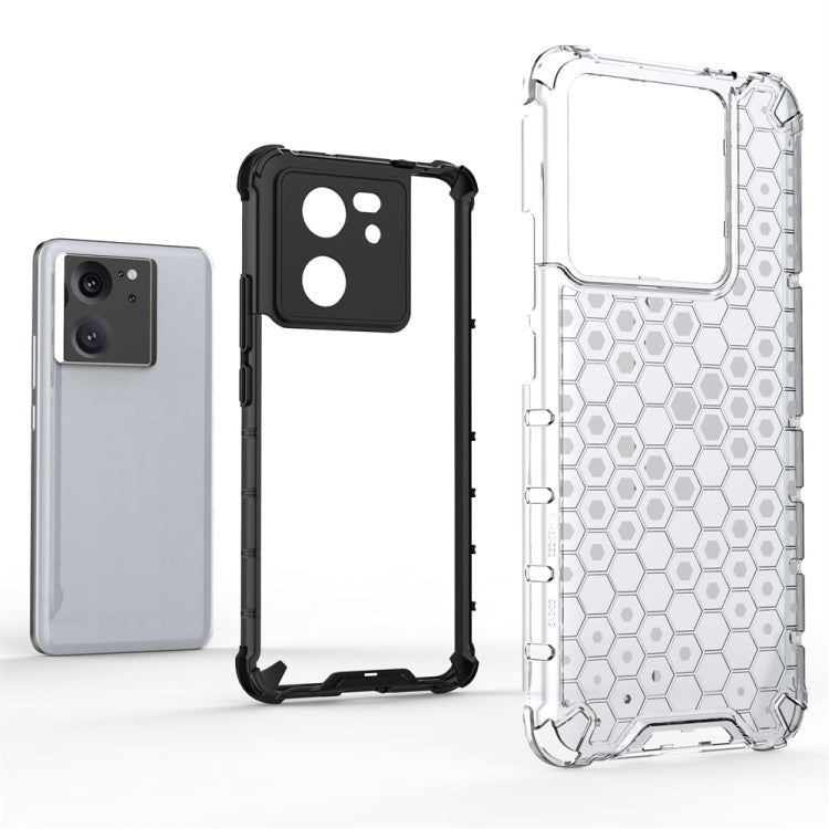 For Xiaomi 13T Pro Shockproof Honeycomb Phone Case(Green) - Xiaomi Cases by PMC TechLife | Online Shopping South Africa | PMC TechLife | Buy Now Pay Later Mobicred