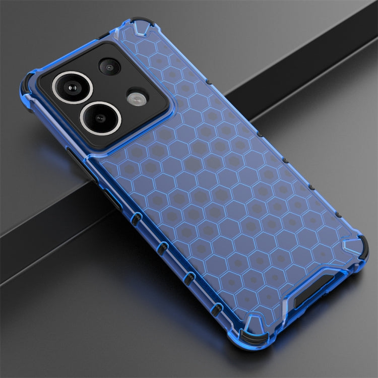 For Redmi Note 13 Pro 5G Shockproof Honeycomb Phone Case(Blue) - free shipping - PMC TechLife - Order now!