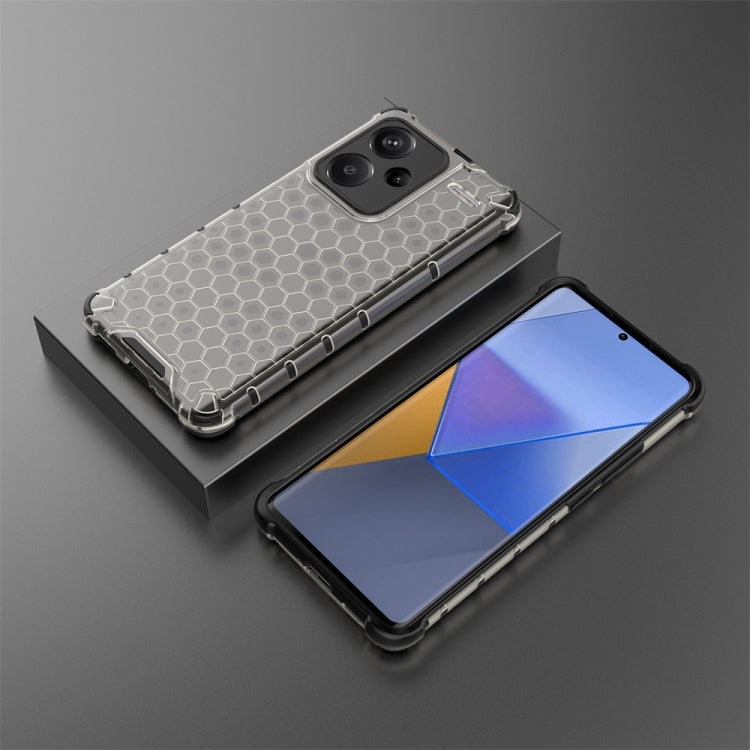 For Redmi Note 13 Pro+ Shockproof Honeycomb Phone Case(Black) - Note 13 Pro+ Cases by PMC TechLife | Online Shopping South Africa | PMC TechLife | Buy Now Pay Later Mobicred