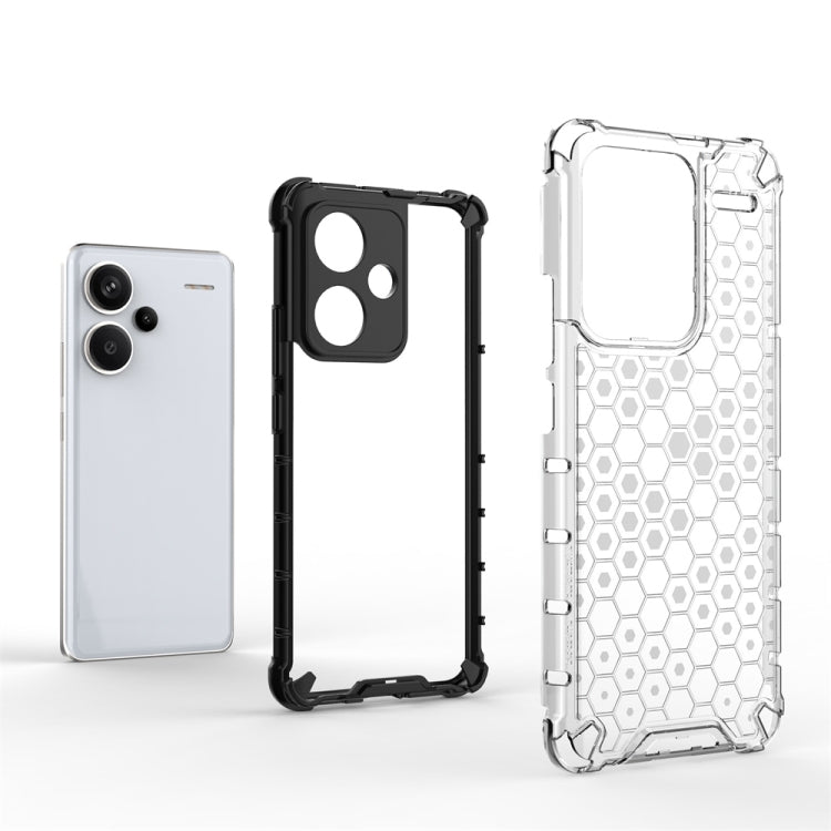 For Redmi Note 13 Pro+ Shockproof Honeycomb Phone Case(Black) - Note 13 Pro+ Cases by PMC TechLife | Online Shopping South Africa | PMC TechLife | Buy Now Pay Later Mobicred