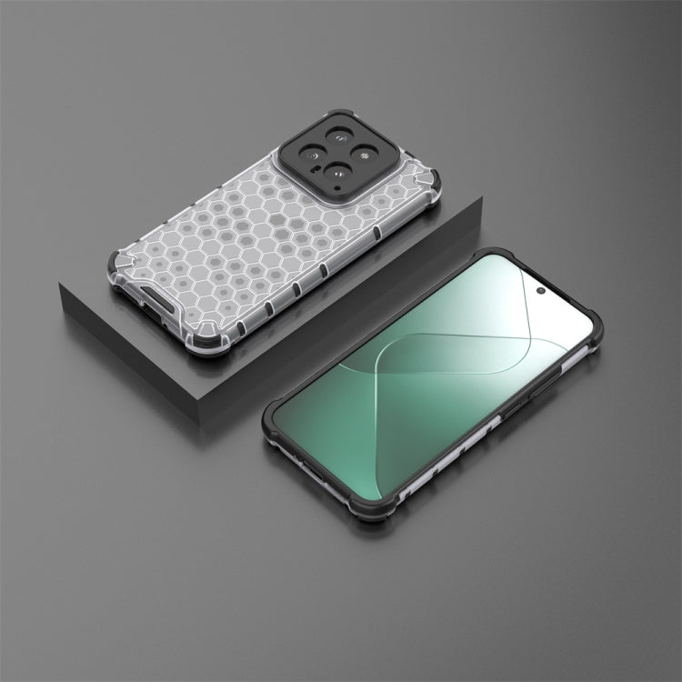 For Xiaomi 14 Shockproof Honeycomb Phone Case(White) - 14 Cases by PMC TechLife | Online Shopping South Africa | PMC TechLife | Buy Now Pay Later Mobicred