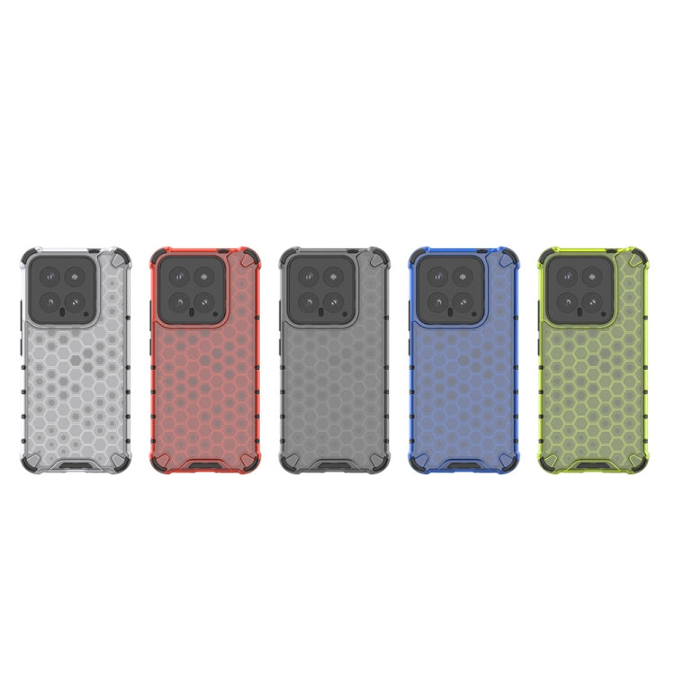 For Xiaomi 14 Shockproof Honeycomb Phone Case(Red) - free shipping - PMC TechLife - Order now!