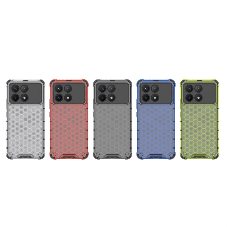 For Redmi K70 Shockproof Honeycomb Phone Case(Blue) - Xiaomi Cases by PMC TechLife | Online Shopping South Africa | PMC TechLife | Buy Now Pay Later Mobicred