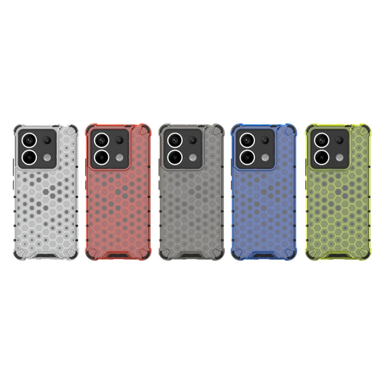 For Xiaomi Poco X6 Shockproof Honeycomb Phone Case(Green) - Xiaomi Cases by PMC TechLife | Online Shopping South Africa | PMC TechLife | Buy Now Pay Later Mobicred