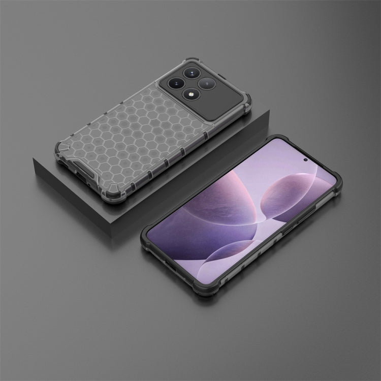 For Xiaomi Poco X6 Pro Shockproof Honeycomb Phone Case(Black) - Xiaomi Cases by PMC TechLife | Online Shopping South Africa | PMC TechLife | Buy Now Pay Later Mobicred