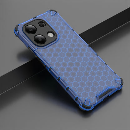 For Redmi Note 13 4G Global Shockproof Honeycomb Phone Case(Blue) - Xiaomi Cases by PMC Jewellery | Online Shopping South Africa | PMC Jewellery | Buy Now Pay Later Mobicred