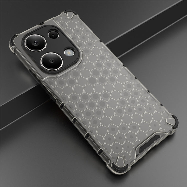 For Redmi Note 13 Pro 4G Shockproof Honeycomb Phone Case(Black) - Note 13 Pro Cases by PMC TechLife | Online Shopping South Africa | PMC TechLife | Buy Now Pay Later Mobicred