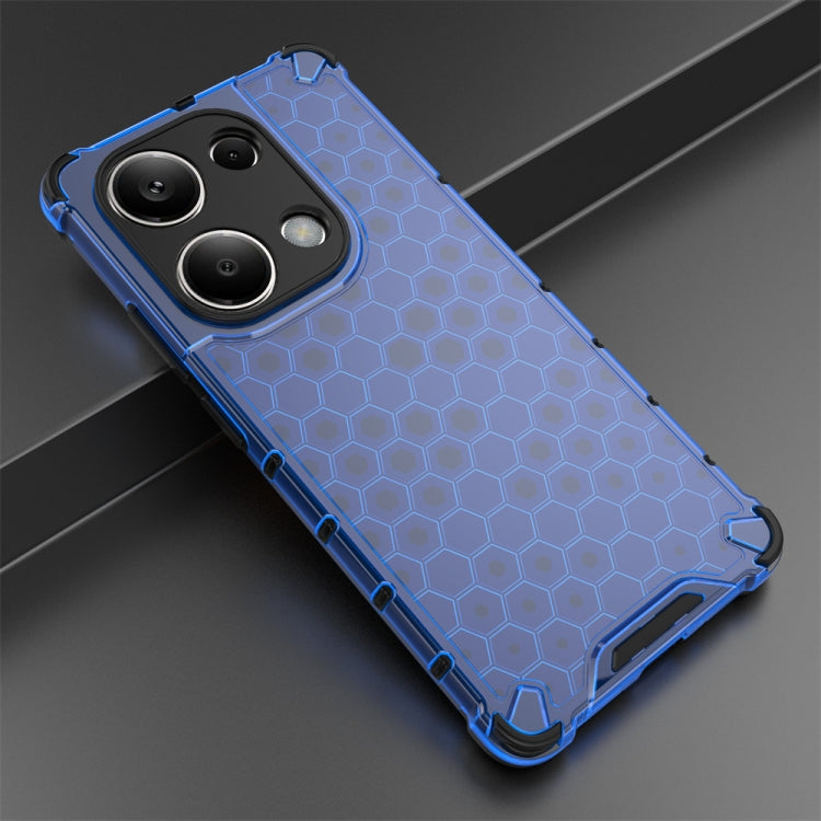 For Redmi Note 13 Pro 4G Shockproof Honeycomb Phone Case(Blue) - Note 13 Pro Cases by PMC TechLife | Online Shopping South Africa | PMC TechLife | Buy Now Pay Later Mobicred