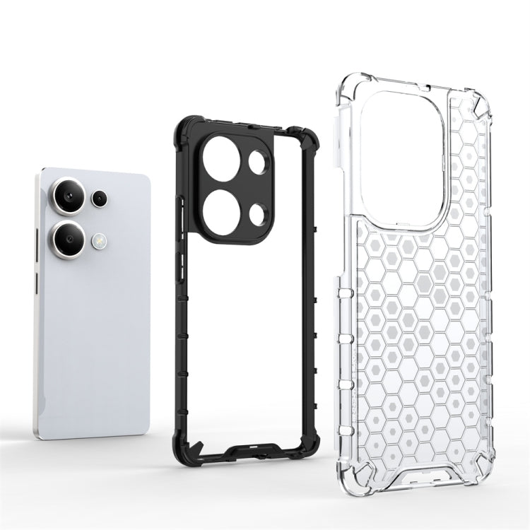 For Redmi Note 13 Pro 4G Shockproof Honeycomb Phone Case(Blue) - Note 13 Pro Cases by PMC TechLife | Online Shopping South Africa | PMC TechLife | Buy Now Pay Later Mobicred