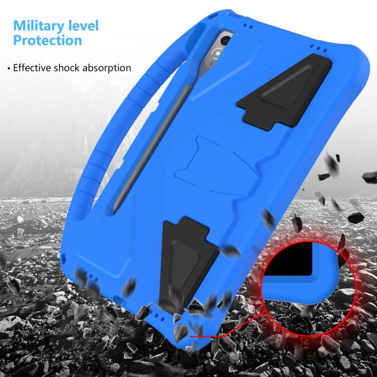 For Lenovo Xiaoxin Pad Pro 12.7 2025 EVA Shockproof Tablet Case with Holder(Blue) - Lenovo by PMC TechLife | Online Shopping South Africa | PMC TechLife | Buy Now Pay Later Mobicred