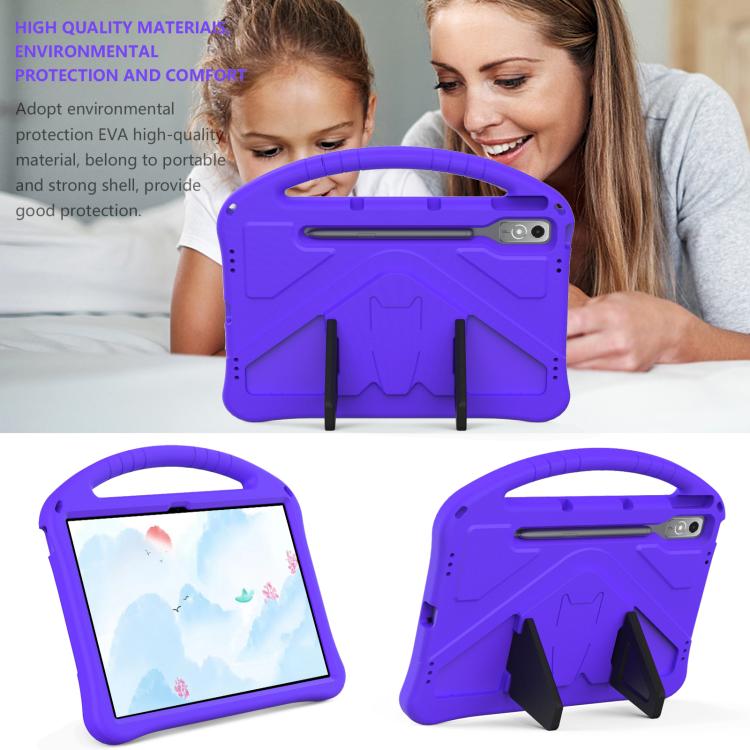 For Lenovo Xiaoxin Pad Pro 12.7 2025 EVA Shockproof Tablet Case with Holder(Purple) - Lenovo by PMC TechLife | Online Shopping South Africa | PMC TechLife | Buy Now Pay Later Mobicred