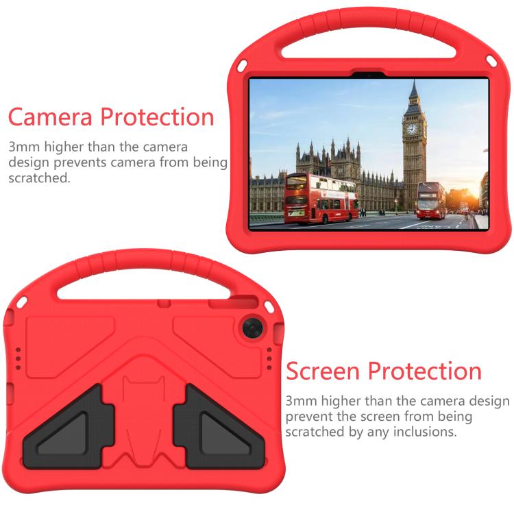 For Lenovo Tab TB-311 / WIFI 10.1 2025 EVA Shockproof Tablet Case with Holder(Red) - Lenovo by PMC TechLife | Online Shopping South Africa | PMC TechLife | Buy Now Pay Later Mobicred