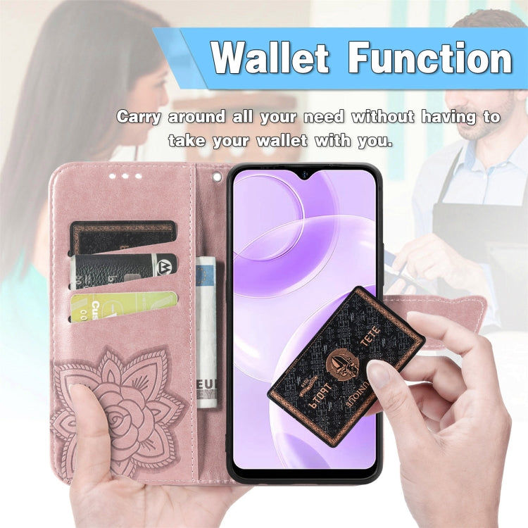 For Ulefone Note 15 Butterfly Love Flower Embossed Leather Phone Case(Lavender) - Ulefone Cases by PMC Jewellery | Online Shopping South Africa | PMC Jewellery | Buy Now Pay Later Mobicred